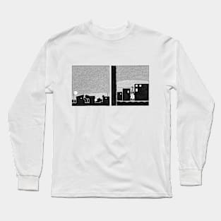 Kitajima at night Long Sleeve T-Shirt